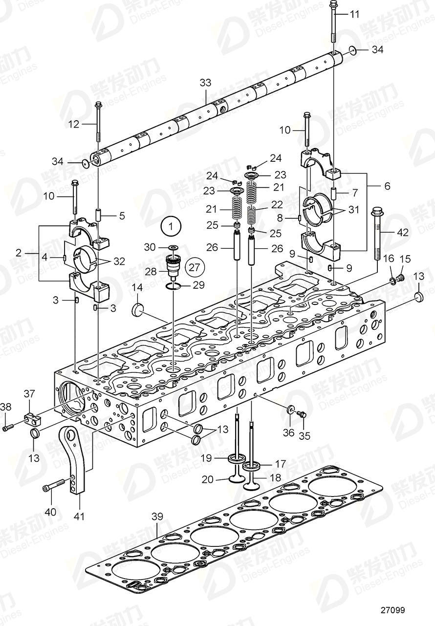 volvo penta Pin 950562 Drawing